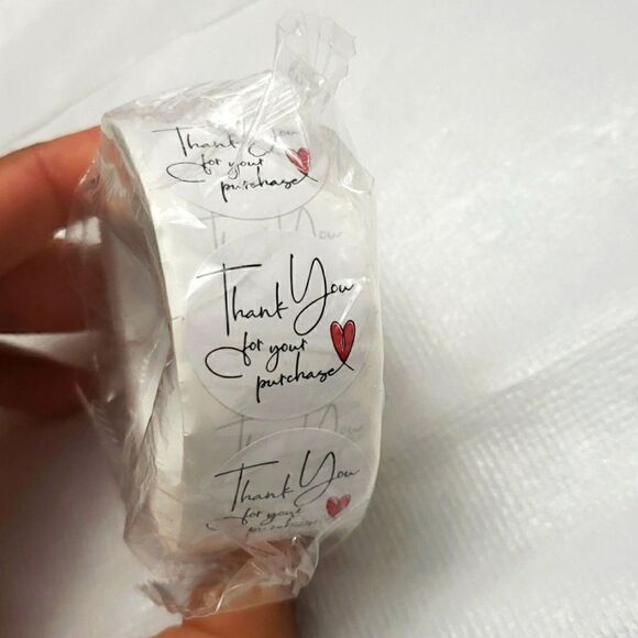 Thank you Stickers 1 Inch 500 pieces Count New - Picture 2 of 3